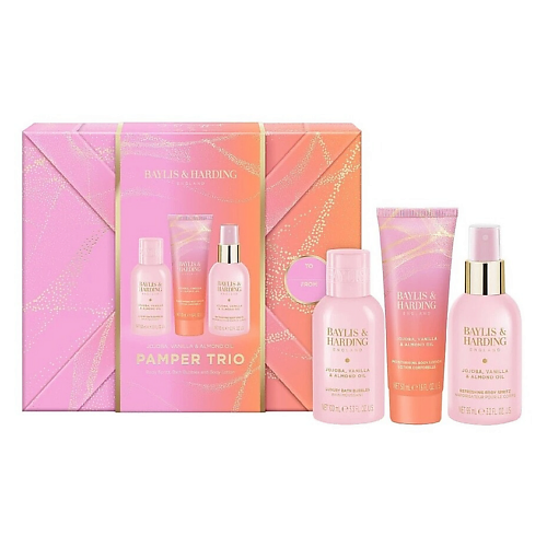 BAYLIS&HARDING BAYLIS & HARDING Подарочный набор Jojoba, Vanilla & Almond Oil Pamper Trio