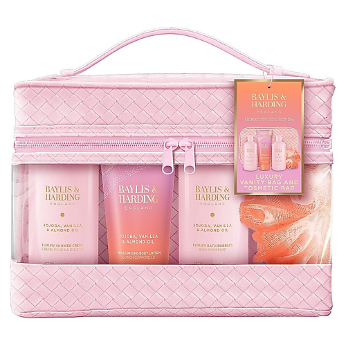 BAYLIS&HARDING BAYLIS & HARDING Подарочный набор Jojoba, Vanilla & Almond Oil Luxury Vanity Bag
