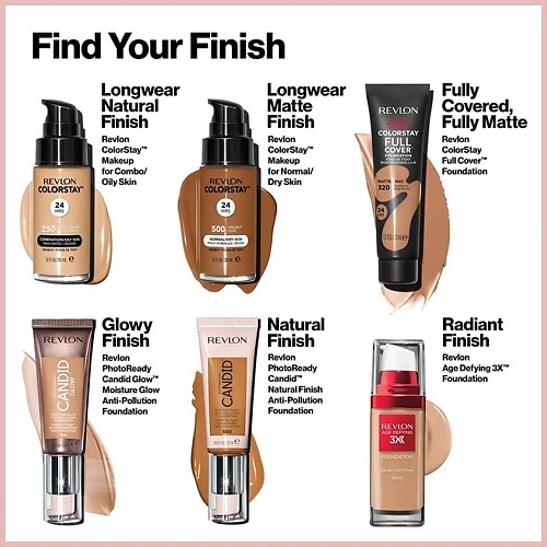 Тональное средство REVLON Тональное средство REVLON Тональное средство ColorStay Full Cover Foundation