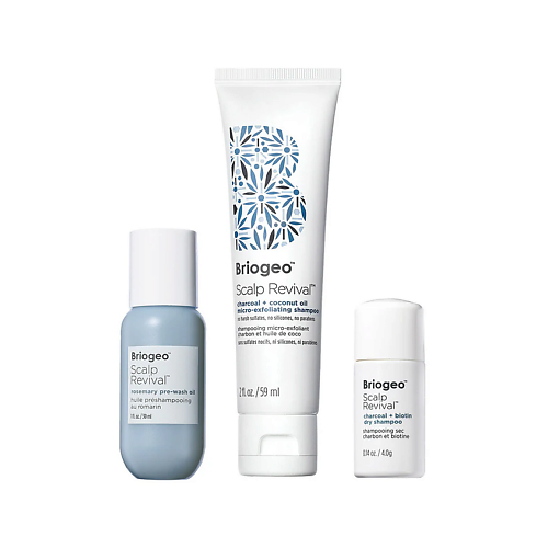 Набор для ухода за волосами BRIOGEO Набор для ухода за кожей головы Scalp Revival Scalp-Soothing Starter Set