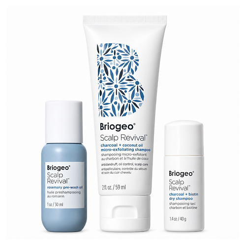 Набор для ухода за волосами BRIOGEO Набор для ухода за кожей головы Scalp Revival Scalp-Soothing Starter Set