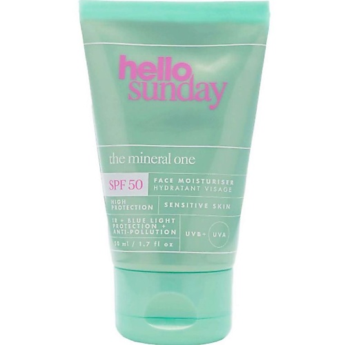 Солнцезащитный крем для лица HELLO SUNDAY Крем для лица минеральный SPF 50 The Mineral One Face Moisturiser