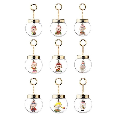 Мягкая игрушка POP MART Игрушка LABUBU Christmas Collection, рандомный выбор, 2шт, 9см