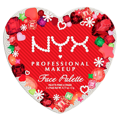 Тени для век NYX Professional Makeup NYX PROFESSIONAL MAKEUP Палетка для лица Face Palette Xmas