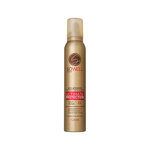 Мусс для укладки волос SOWELL Мусс для волос PROHAIR ULTIMATE PROTECTION Максимальная защита (сильная фиксация 4)