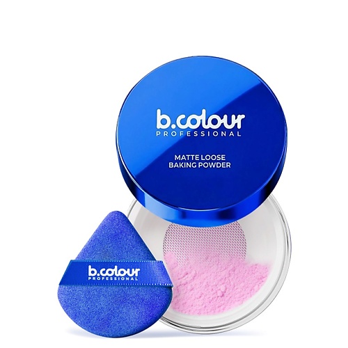 Пудра для лица B.COLOUR PROFESSIONAL Пудра для лица матирующая рассыпчатая, прозрачная, GLOW BAKE тон 01 Pearl