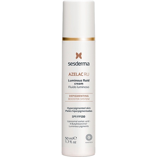 Флюид для лица SESDERMA Флюид депигментирующий SPF 50 AZELAC RU