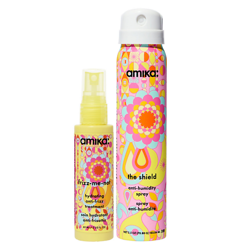 Набор для ухода за волосами AMIKA Набор для гладкости волос The Shield & Frizz-Me-Not