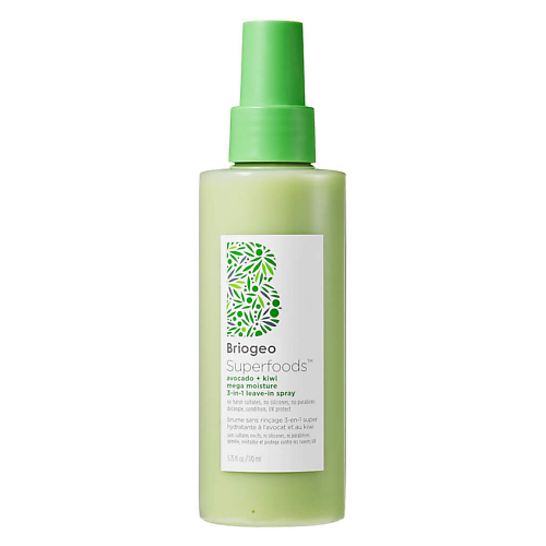 BRIOGEO Спрей для волос Superfoods Avocado + Kiwi Mega Moisture 3-in-1 170