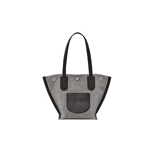 Сумка LONGCHAMP Сумка Roseau Wool Blended With Cow Leather Trim Tote Bag Extra Small Women's Gray