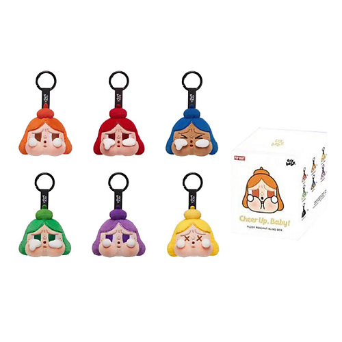 Мягкая игрушка POP MART Фигурка CRYBABY CHEER UP BABY Rainbow Plush Pendant Mystery Boxes6 Pcs