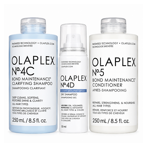 Набор для ухода за волосами OLAPLEX Набор для ухода за волосами No.4C, No.5 и No.4D