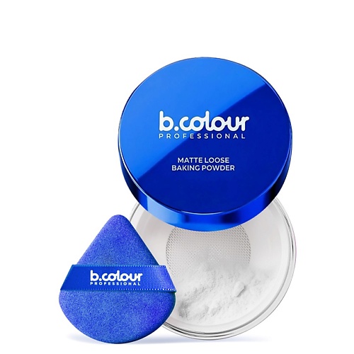 B.COLOUR PROFESSIONAL Пудра для лица матирующая рассыпчатая, прозрачная, GLOW BAKE тон 01 Pearl 12