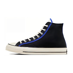 Кроссовки Chuck 70 High Black Blue Flame