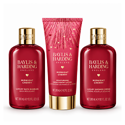BAYLIS & HARDING Подарочный набор для тела Midnight Cherry Bathing Essentials