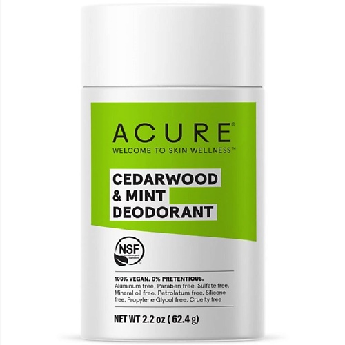 ACURE Дезодорант мята и кедр Cedarwood & Mint Deodorant