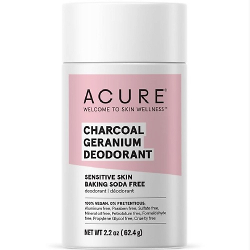 ACURE Дезодорант герань и древесный уголь Charcoal Geranium Deodorant