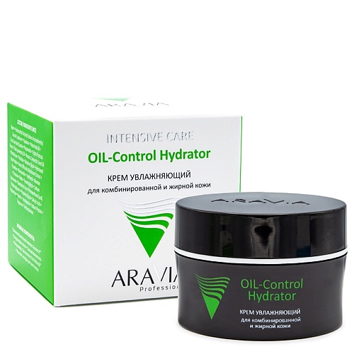 Крем для лица ARAVIA PROFESSIONAL Крем увлажняющий для жирной и комбинированной кожи Intesive Care Oil-Control Hydrator