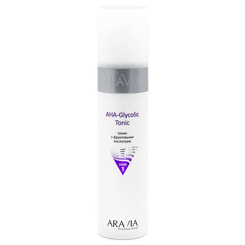 цена Тоник для лица ARAVIA PROFESSIONAL Тоник с фруктовыми кислотами AHA - Glycolic Tonic