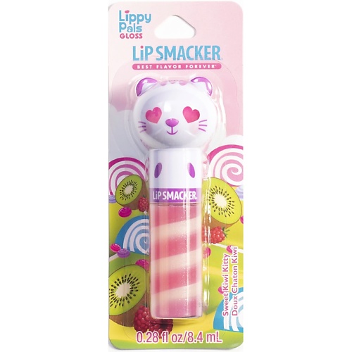 LIP SMACKER Блеск для губ Кошечка с ароматом киви сувенир на подставке кошечка дерево 14х4 5х30 см