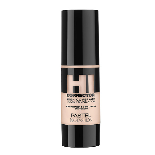 Тональное средство PASTEL Тональная основа HI CORRECTOR HIGH COVERAGE LIQUID FOUNDATION тональная основа base de maquillaje pro coverage hd long wear illuminating liquid foundation l a girl fair