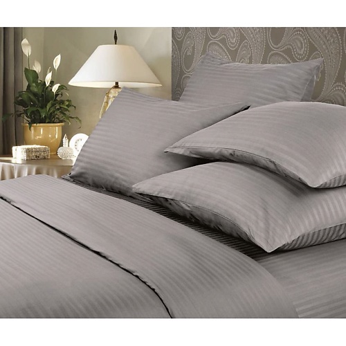 фото Verossa комплект постельного белья stripe 1.5-спальный gray