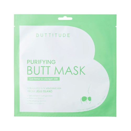 BUTT!TUDE Маска для упругости ягодиц очищающая с вулканическим пеплом Purifying Butt Mask