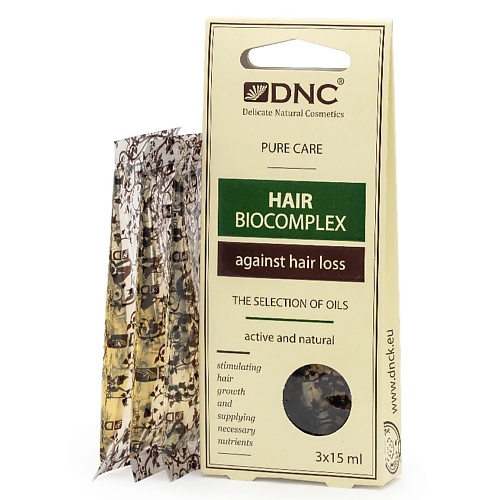 Масло для волос DNC Биокомплекс против выпадения волос The Selection of Oils Hair Biocomplex масло для волос dnc масло ореховое для волос питательное против выпадения
