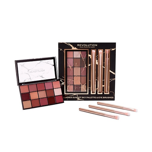

REVOLUTION MAKEUP Набор для макияжа глаз RELOADED PALETTE AND BRUSH SET