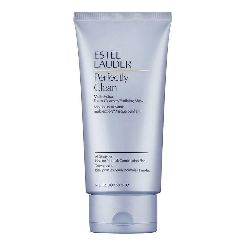 фото Estee lauder 2 в 1: пенка для умывания/маска очищающая perfectly clean multi-action foam cleanser/purifying mask