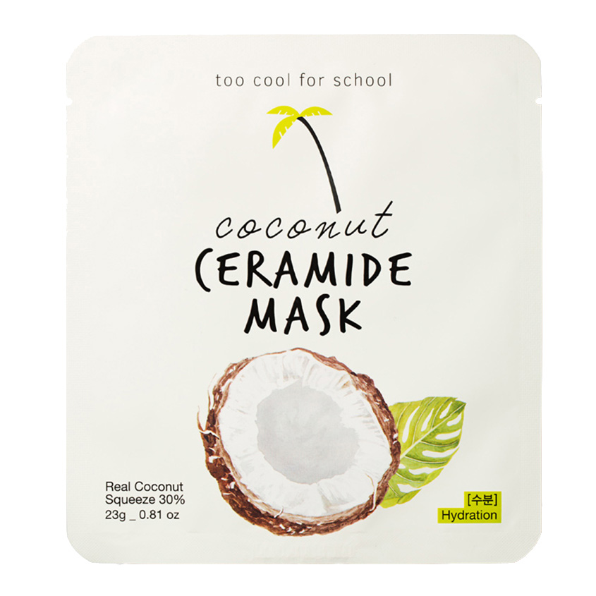 TOO COOL FOR SCHOOL Маска для лица с кокосовым молоком и керамидами