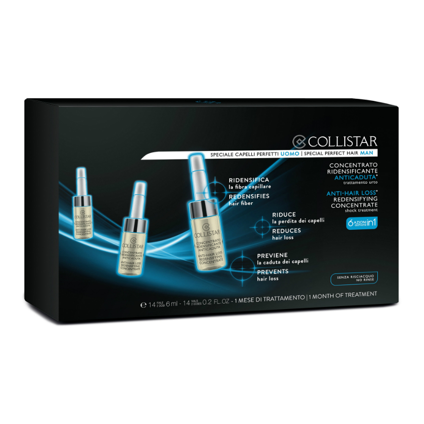 Фото #1: COLLISTAR Мужской концентрат против выпадения волос CR Аnti-Hair Loss Redensifying Concentrate shock