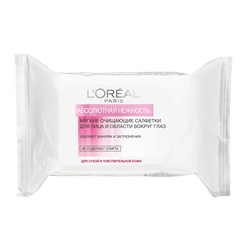 L'ORÉAL PARIS L'OREAL Салфетки Абсолютная нежность очищающие