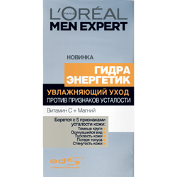 L`OREAL Ежедневный увлажняющий уход для мужчин против признаков усталости Гидра Энергетик 50 мл