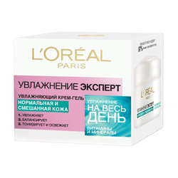 L`OREAL Крем-гель Увлажнение Эксперт для нормальной и смешанной кожи 50 мл