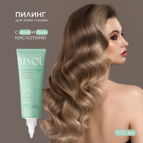 BISOU Пилинг для кожи головы RENEWAL SCLAP PEELING с АНА и ВНА кислотами 349₽