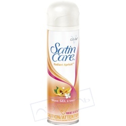 GILLETTE Гель для бритья для женщин Satin Care Radiant Apricot