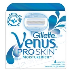 GILLETTE Сменные кассеты для бритья Venus Proskin Moisturerich