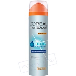 L`OREAL Гель для бритья против раздражений 200 мл L`OREAL Гель для бритья против раздражений 200 мл
