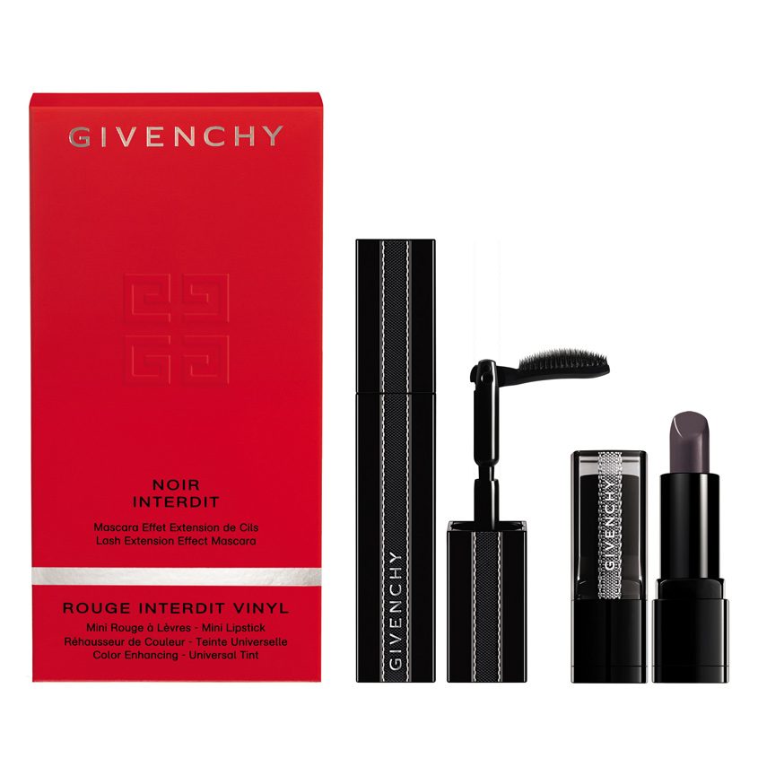 GIVENCHY Подарочный набор тушь Noir Interdit + помада Rouge Interdit Vinyl