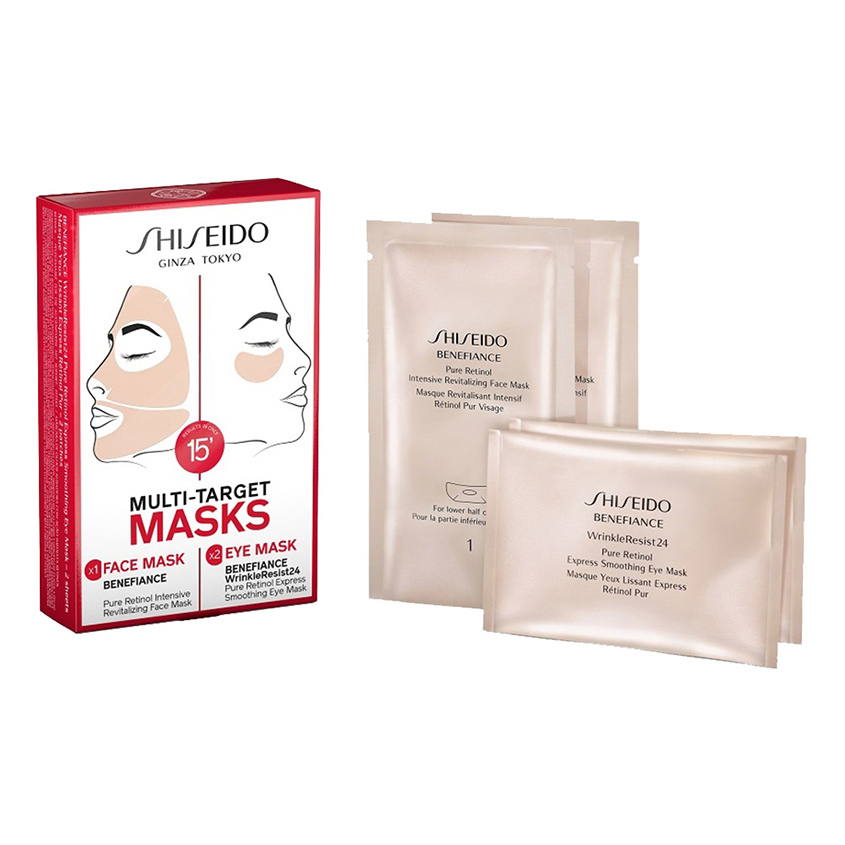 

SHISEIDO Набор масок для лица и глаз BENEFIANCE WRINKLERESIST24