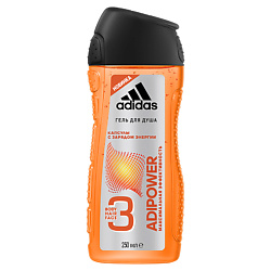 ADIDAS 3 в 1 гель для душа для мужчин Adipower 250 мл