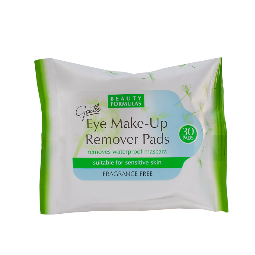 BEAUTY FORMULAS Диски для снятия макияжа с глаз для чувствительной кожи