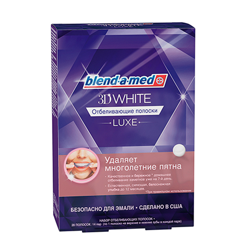 

BLEND-A-MED Отбеливающие полоски 3DWhite Luxe