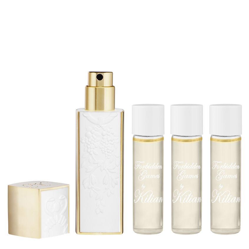 

KILIAN Forbidden Games white & gold travel spray