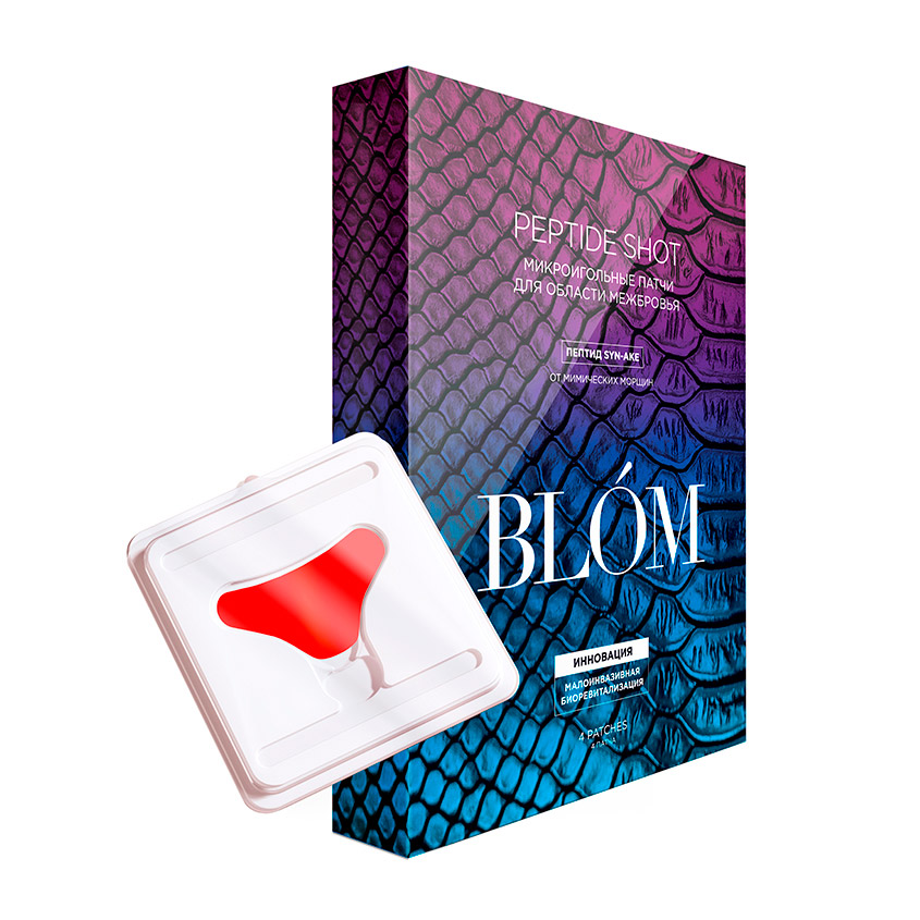 

BLOM Микроигольные патчи с пептидом SYN-AKE для области межбровья