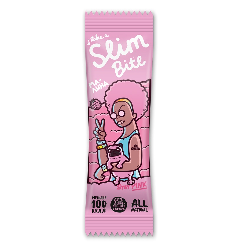 

TAKE A SLIM BITE Батончик фруктово-ягодный Малина