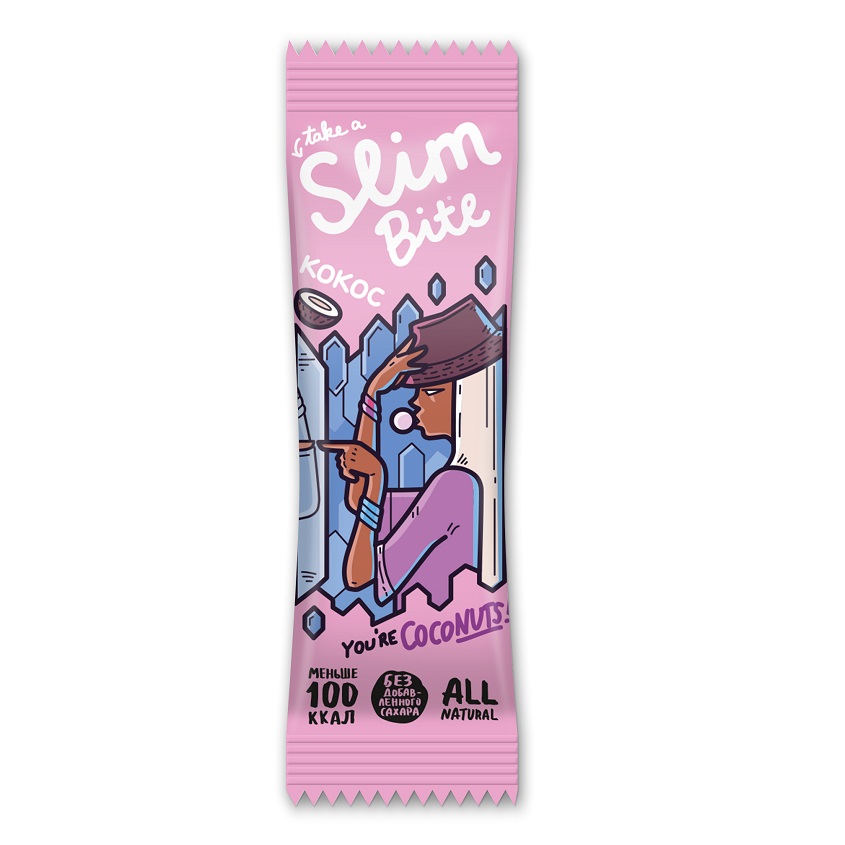 

TAKE A SLIM BITE Батончик фруктово-ягодный Кокос