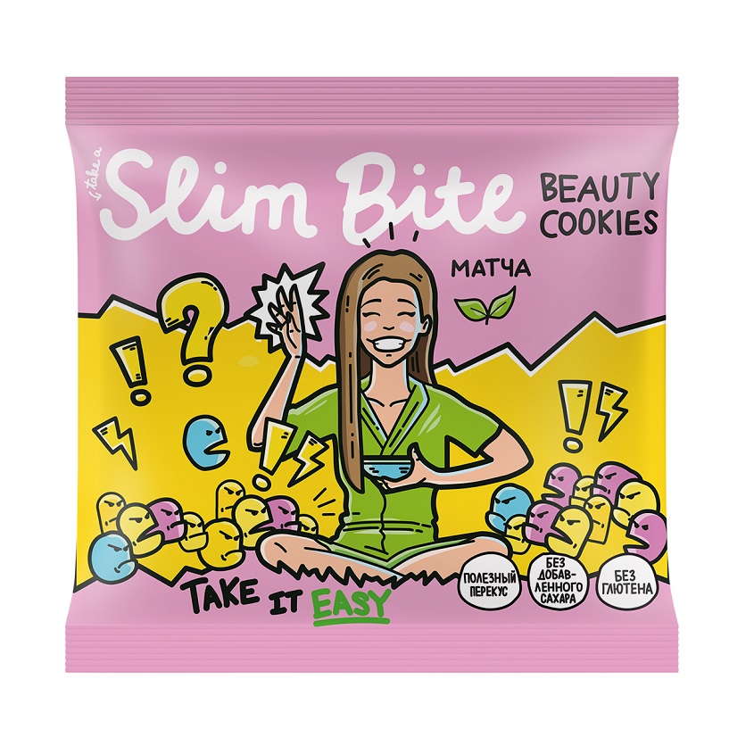 

TAKE A SLIM BITE Печенье Матча