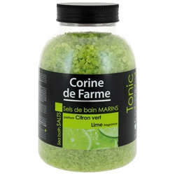 CORINE DE FARME Соли морские для ванн Лайм 1,3 кг